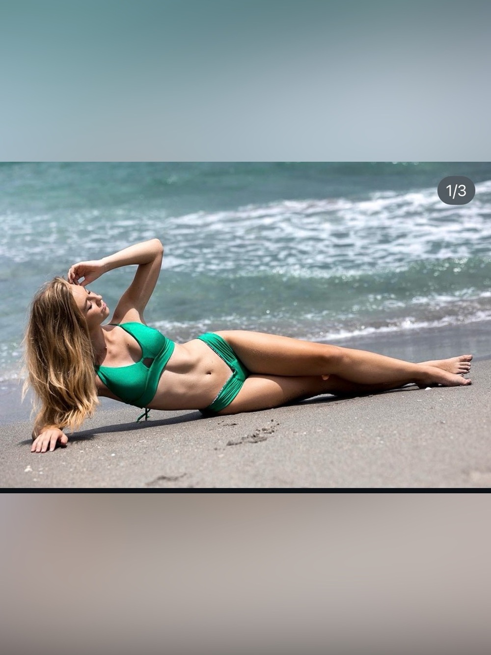 NEW UNUSED QUISQUEYA trinitaria bikini emerald green